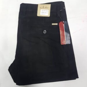 thick chinos tommy hilfiger black 338-7#