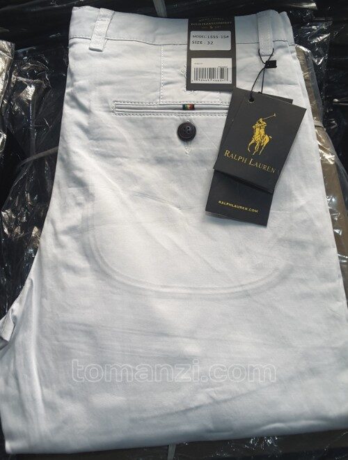 stretch chinos polo ralph pure white 1555-15#