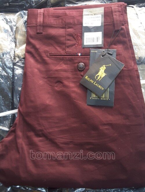 20240706_202441 stretch chinos polo ralph wine color 1555-53#