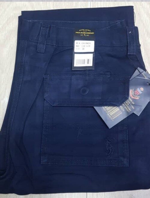 COMBAT CARGO PANT CHINOS THICK MATERIAL NAVY BLUE 63#