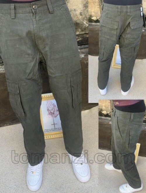 20240711_144519 COMBAT CARGO PANT CHINOS THICK MATERIAL ARMY GREEN 17#